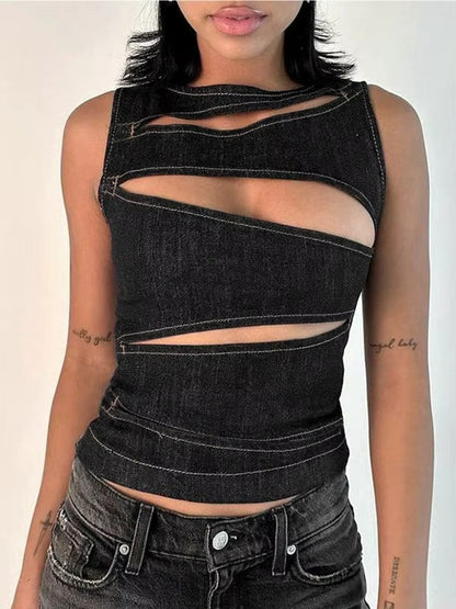 TOP CHALECO AJUSTADO